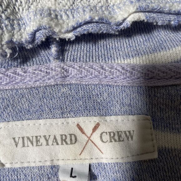 Lake Norfolk Jordan Marina Nautical Striped Lightweight Sweater Size L - Picture 3 of 8